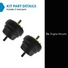 TRQ Engine Mount Set Compatible with 1989-1992 Ford Bronco 1989-1993