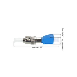 sourcing map Fiber Optical Adapter FC Male to LC Female (short Style), Single Mode Simplex Adapter, FC-LC UPC, for Network Internet Connector, 1pcs