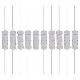 YOKIVE 10 Pcs 47K Ohm 5 Watts Metal Oxide Film Resistor, 5% Tolerance Resistor Axial Lead | Flame Proof for DIY Electronic Circuits, Audio-Video Projects