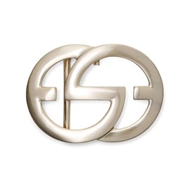 VaModa Belt Buckle 4.0 cm | Interchangeable Buckle Buckle 40 mm | Model 'Script' | Belt Buckle for Interchangeable Belt, gold