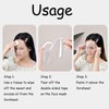 ElegGlo 50 Pcs Microblading Shower Face Shields Visors, Disposable Face