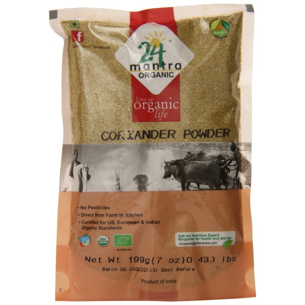 24 Mantara 24 Mantra Organic Coriander Powder - 7 Ounce ,, ()