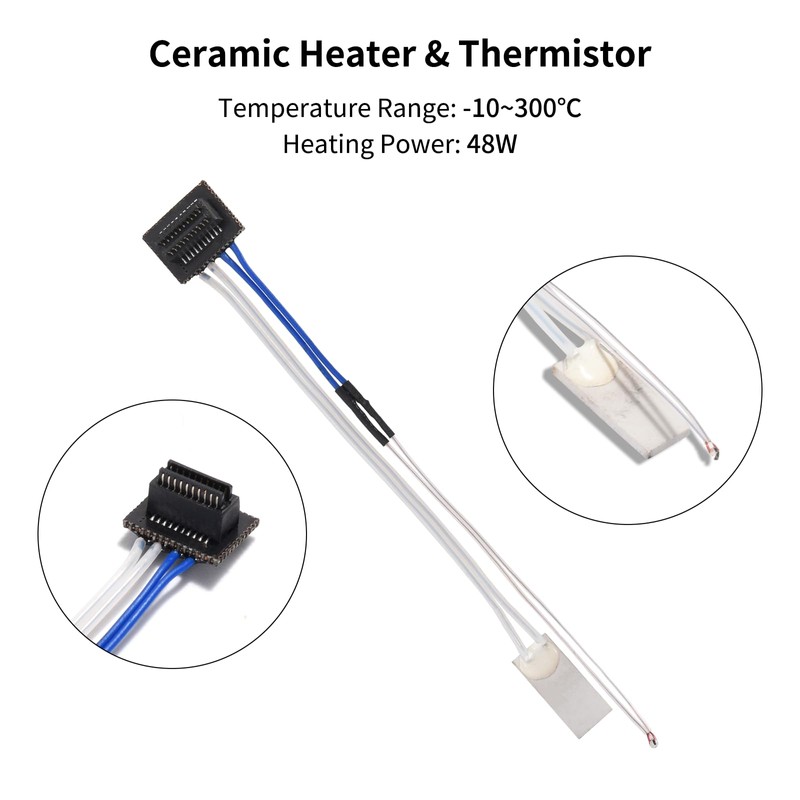 Ceramic Heater Thermistor 24V 48W Upgrade Kit 300℃ High Temperature