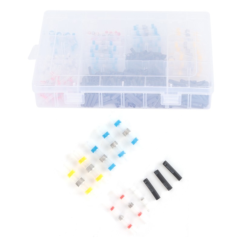 500pcs Heat Shrink Tube Butt Connectors Set Solder Seal Electrical