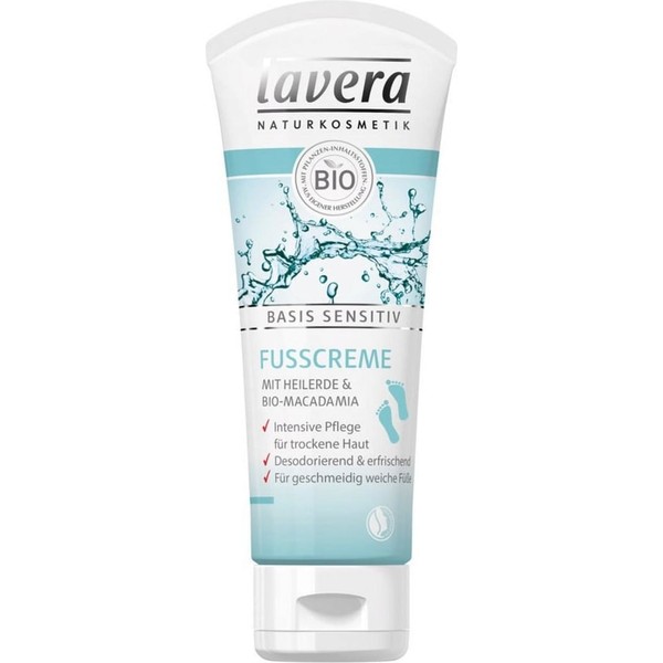 lavera Basis Sensitiv Foot Cream, 75 ml