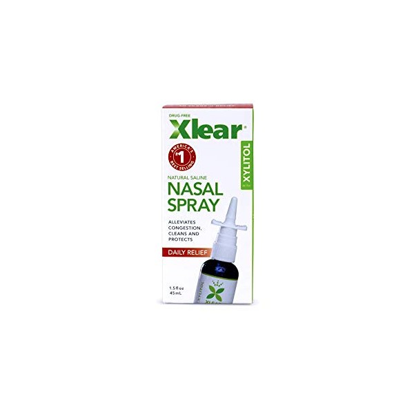 Xlear Nasal Spray for Sinus Relief 1.5 fl oz (8 Pack)