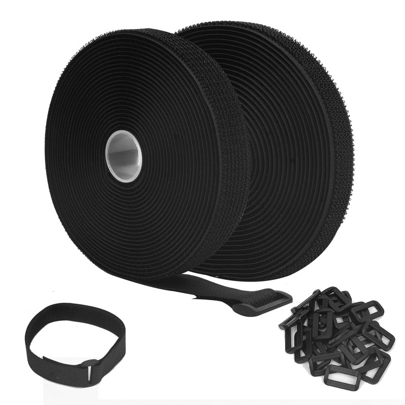 adjustable cable straps,with buckles,reusable cable ties,free cut length,hook and loop