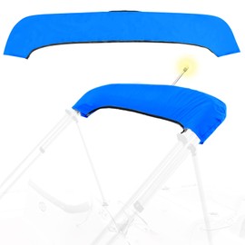 3Bow Bimini Top Storage Boot Cover with Light Hole Bimini Cover Boot Waterproof 900D Marine Grade Pontoon Bimini Top Replacement Boot,6'L 61"-66" W Blue