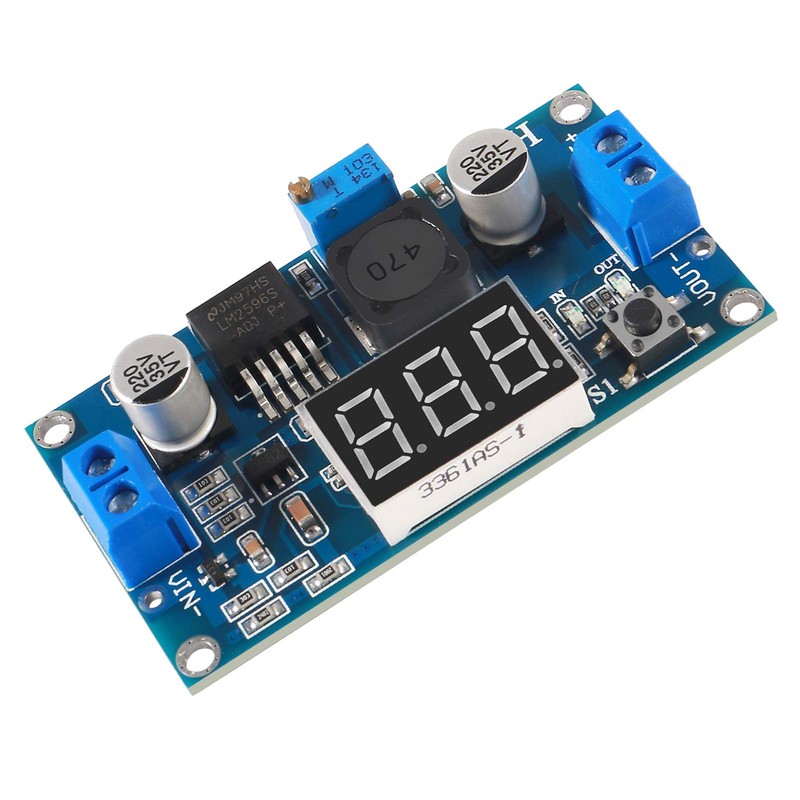 5Pcs LM2596S DC-DC LM2596 with LED Display Voltmeter Buck Converter