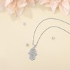 Aniu Necklaces for Women, Hamsa Hand of Fatima Silver Chain