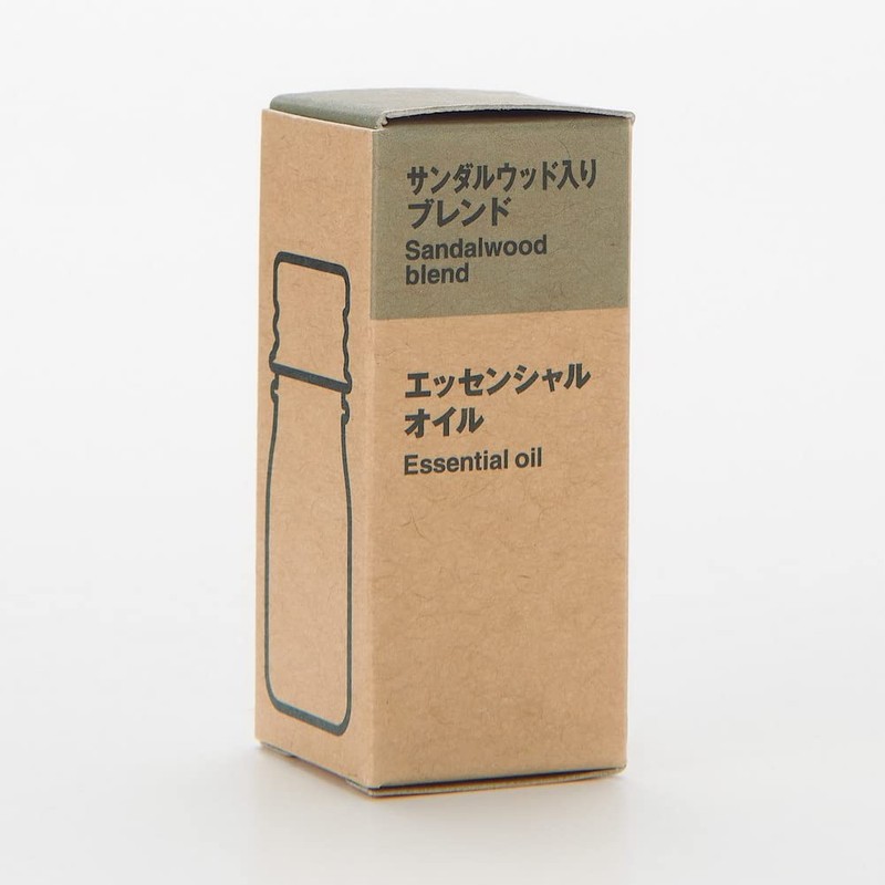 MUJI Essential Oil 0.1 fl oz (3 ml) Sandalwood Blend