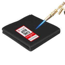 Fireproof Welding Blanket 40x40 Inch 1 Piece, 10mm Thick Heat Resistant Soldering Mat, UL and SGS Certified Insulation Pad for Plumbing, HVAC, Welding and Brazing