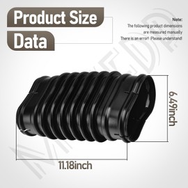 580473001 Replacement Blower Bellows Flex Tube for Ryobi RY38BP 38cc backpack blower and 40 Volt Blower Models RY40404NV, RY40440, RY40404, Fits Models 308054129, 310816015, 309266005