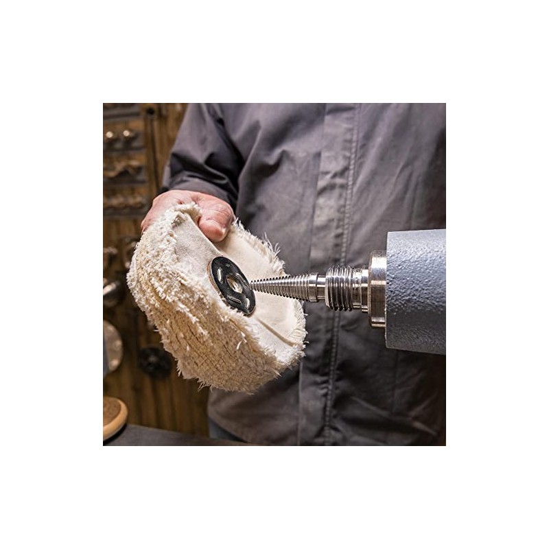 Axminster Woodturning Lathe Mounted Polishing Mop Arbor - 2MT