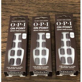 OPI On Point Instant Press On Jacques! - Taupe BROWN - 3 Packs of 24ct Nails