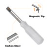 HARFINGTON 2Pcs SL3.0 Mini Slotted Screwdriver 3mm Magnetic Flat Head
