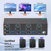 KVM Switch 3 Computers 3 Monitors, Reyoten 8K@60Hz, HDMI 2.1