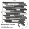 Yipscazo 10 Sheets Peel and Stick Stone Metal Tile Backsplash,