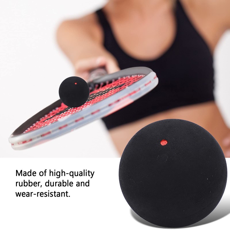 37mm Single Dot Squash, Rubber Squash Racket Balls Professional Player