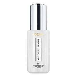 L'Oréal Paris Glycolic Bright Sérum de Ojos Anti Manchas, con Ácido Glicólico y Niacinamida, Reduce Ojeras y Previene Todo Tipo de Manchas, 20 ml.