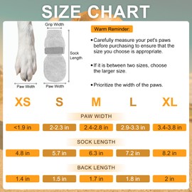 BEAUTYZOO Dog Socks to Prevent Licking Paws -Dog Boots & Paw Protectors with Grippers on Hardwood Floors, Dog Shoes for Hot/Cold Pavement Small Medium Large Senior Dogs Booties