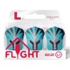 L-Style EZ L1 Prime Series Turquoise Clear White Dart Flights