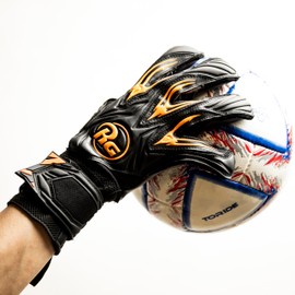 Genuine RG Goalie Gloves Aspro Black Out Japan Model 4 Colors Aspro Blackout Contact Black (Orange, No. 8)