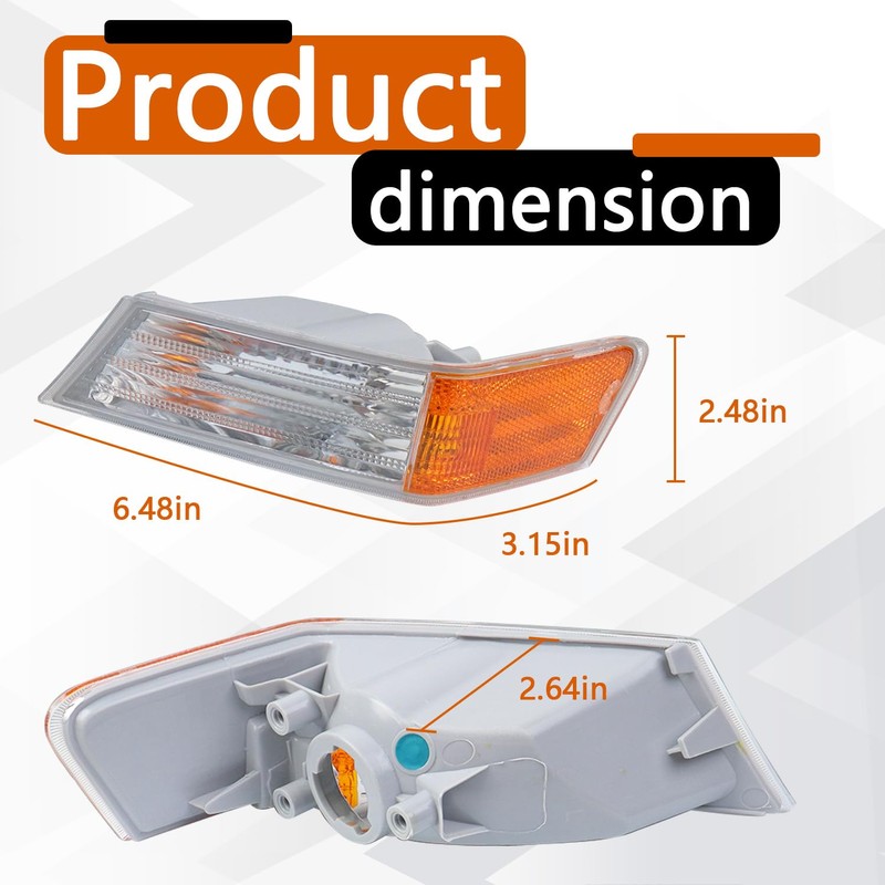 GZZTORES - Cubierta de luz lateral para Jeep Patriot 2007,