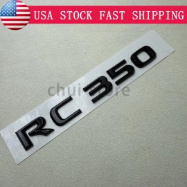 For RC350 RC 350 Letter Trunk Lid Badge Emblem Car Replace Sticker Gloss Black