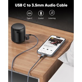 Highwings Highwings USB C to 3.5mm Aux Audio Cable (2-Pack, 3.3FT) for iPhone 16/15, iPad Pro, Galaxy S23 S22 S21, Android, Pixel, Headphone, Type C to 3.5mm Headphone Car Stereo Cord