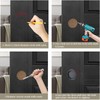 Morobor 4 Pack Closet Door Finger Pull, Round Sliding Pull,