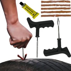 Kit 8 para Parchar Llantas sin Cámara Moto Rzr Auto Bici MOREKA
