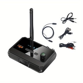 Receiver, RCA Adapter, Low Latency & HD Music Audio, Support AUX 3.5mm, RCA Receiver Adapter for Home Stereo Speakers, Music Streaming Stereo System