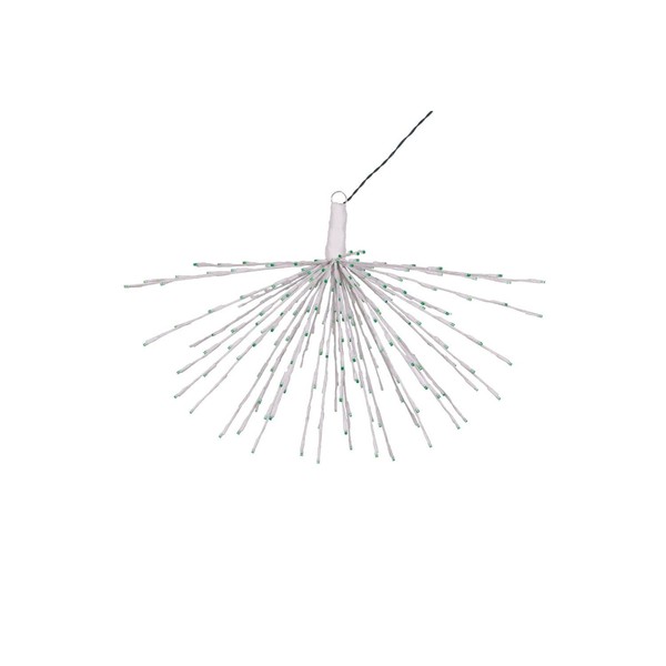Vickerman 240Lt x 32" White Starburst Green 5mm LED Lights.