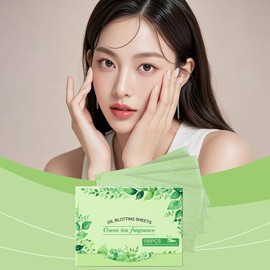 Blotting Paper | 100X Oil Wipes for Face,Refreshing Makeup-Friendly Pads, Anti-Shine Wipes for Travel Daily Home Outdoor