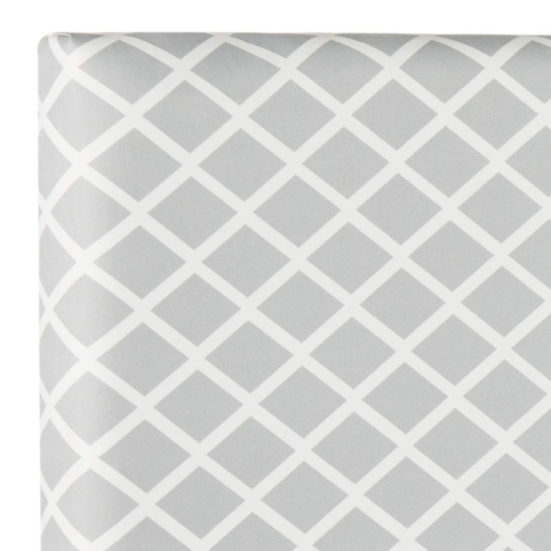 Safavieh Sydney Grey/ White Lattice Upholstered Headboard (Full)