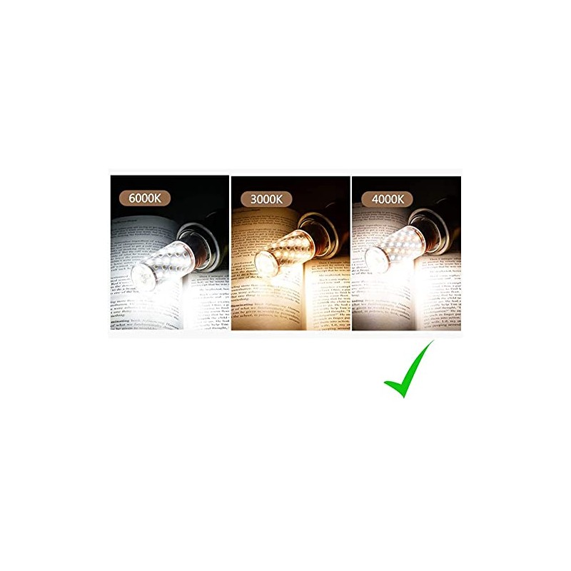 Lxcom Lighting E12 Corn LED Bulbs 15W E12 4000K Candelabra