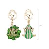 ECSiNG 2 pieces frog key ring, green frog key ring,