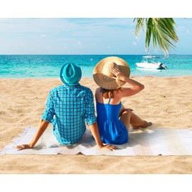 Native Fab Turkish Stripe Beach Towels - Set of 6 - Extra Large 40x71 Inch - 100% Cotton Quick Dry Lightweight Thin Sand Free - Hammam Towel for Adults, Bath, Spa, Pool, Camp - Yellow