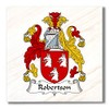 Carpe Diem Designs Robertson Family Crest/Coat of Arms Ceramic Tile