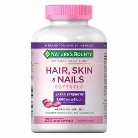 Nature’s Bounty Nature's Bounty Hair, Skin and Nails, 250 Softgels 5000mcg Biotin
