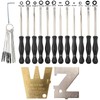 Carbhub 12Pcs Carburetor Adjustment Tool Single D/Double D/Pac Man/12-Teeth Splined