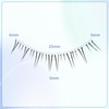 justcoco False Eyelashes, Lower Eyelashes, Natural, Transparent Axis, False Eyelashes,