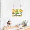 DCIDBEI Diamond Painting Front Door Sign with Chain Welcome Sunflower