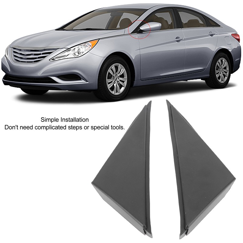 2Pcs Left And Right Rear View Mirror Triangle Plate 86190