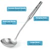 Stainless Steel Pasta Fork and Ladle Spoon Set - Large