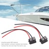 2pcs Wire Connector H7-4 H7 Female Wiring Harness Angled Ceramic