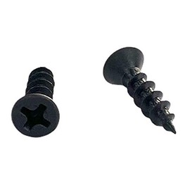 Cabentry Brand | Wood Screws | Flat Head | Phillips Drive | #6 | 5/8 Inch | Deep Thread | Sharp Point | Black Phospate Finish | 100 Pack