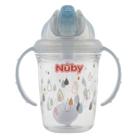 Nuby Flip It Cup, 8.5 fl oz (240 ml), Raindrop