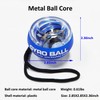 EXBEPE Auto-Start Power Gyro Ball, Metal Ball Center,Self-Luminous Hand Wrist
